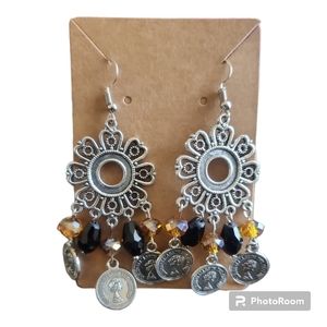 Hand-made earrings